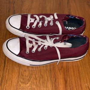 Maroon Converse